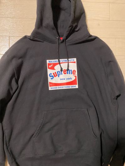 Supreme Shine Hooded Sweatshirt "Black"