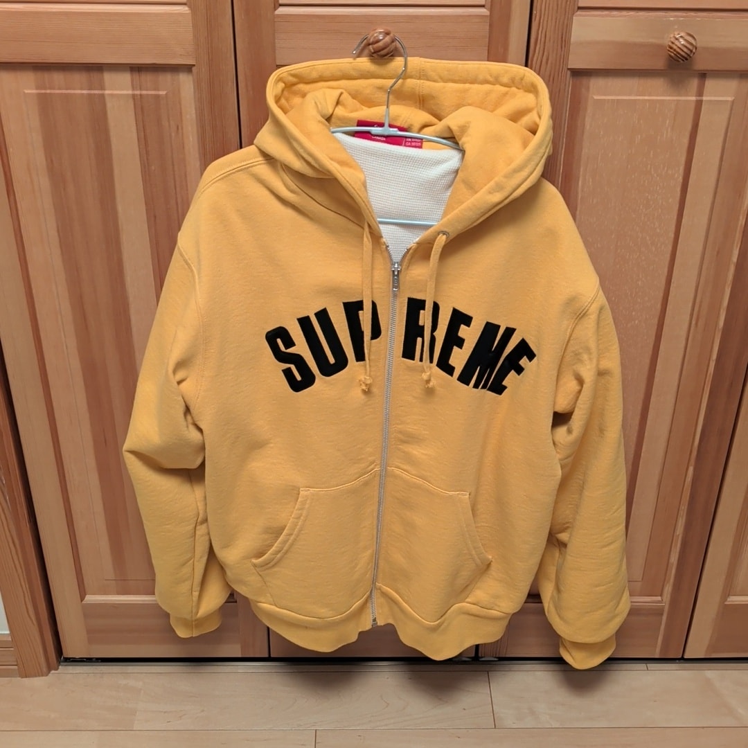 Supreme Arc Thermal Lined Zip Up Hooded Sweatshirt (25AW) "Gold"