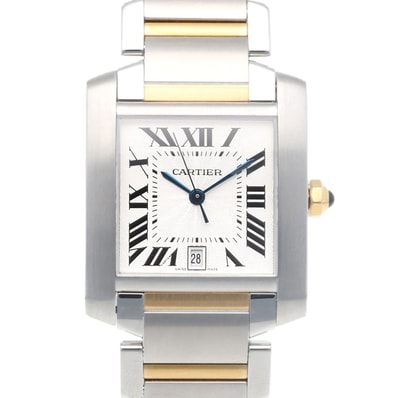 カルティエ タンクフランセーズ LM 腕時計 時計 ステンレススチール 2302 自動巻き メンズ 1年保証 CARTIER 中古