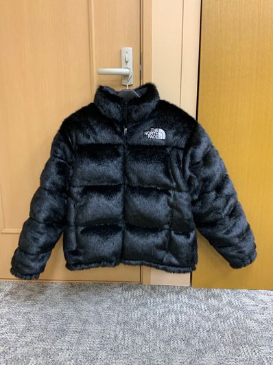 Supreme x The North Face Faux Fur Nuptse Jacket "Black"