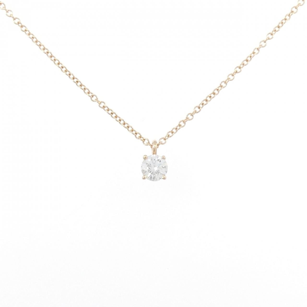 ティファニー ソリティア ネックレス 0.22CT F SI1 3EXT