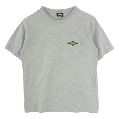 STUSSY ステューシー GEAR ショーンフォント バックプリント Tシャツ 半袖カットソー グレー系 M【中古】