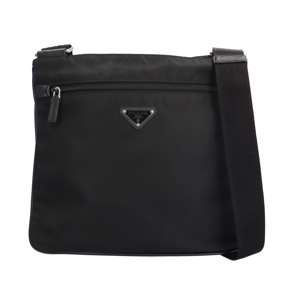 プラダ ショルダーバッグ ナイロン 2VH563 ブラック ユニセックス PRADA  中古