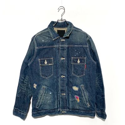 STUSSY HAMAMATHU CHAPTER LIMITED EDITION DENIM JACJET lndigo