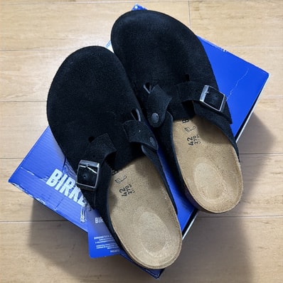 BIRKENSTOCK Boston "Black" (Original Footbed)
