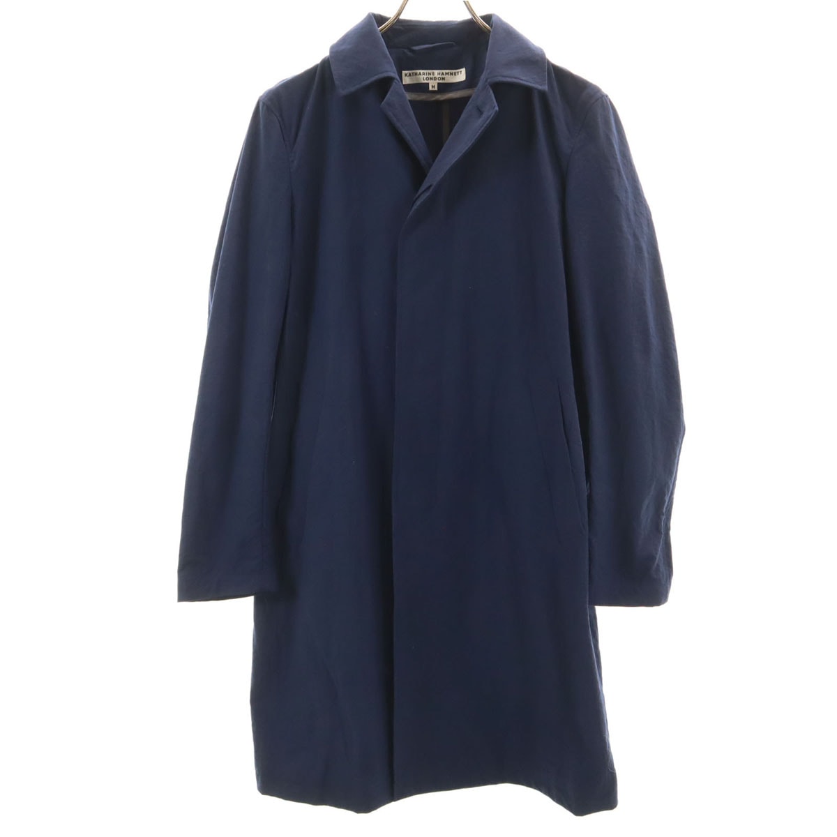 KATHARINE HAMNETT キャサリンハムネット ステンカラーコート M ブルー