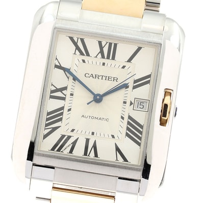 カルティエ タンクアングレースXL W5310006 メンズ 【中古】