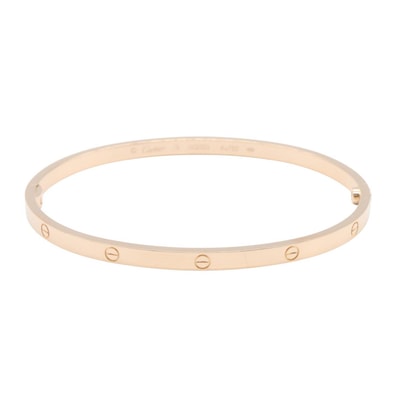カルティエ CARTIER ラブブレス SM ブレスレット アクセサリー K18PG(ピンクゴールド) メンズ レディース ゴールド系 B6079017 【中古】