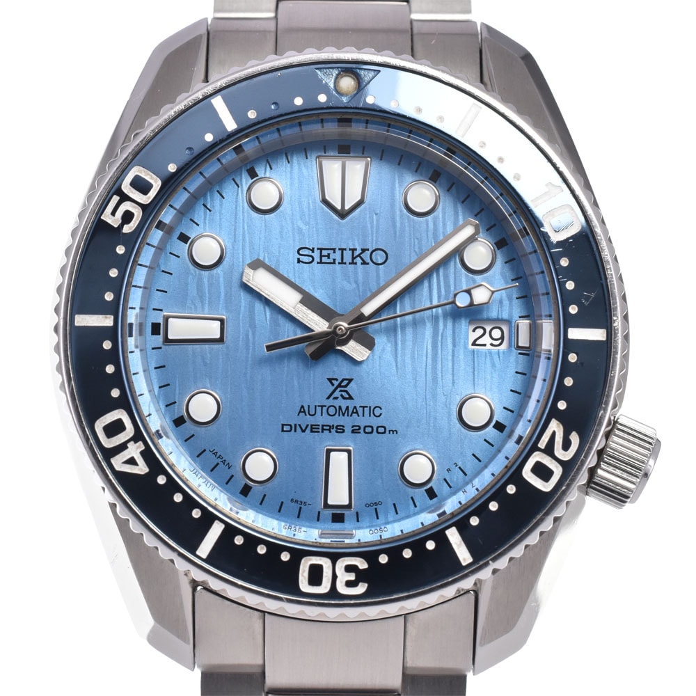 セイコー SEIKO 6R35-01E0 プロスペックス ダイバースキューバ 200m ブルー 自動巻き メンズ 腕時計 L#148211
