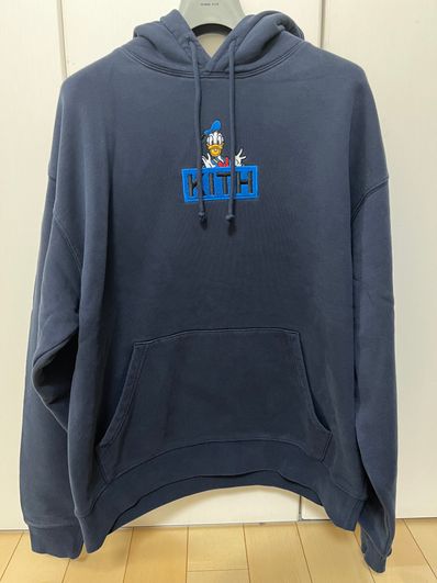 Kith x Disney Mickey & Friends Cyber Monday Donald Duck Classic Logo Hoodie "Nocturnal"