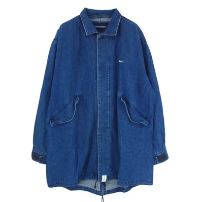 DESCENDANT ディセンダント CRICKET DENIM JACKET クリケットデニム モッズ コート ジャケット インディゴブルー系 3【中古】