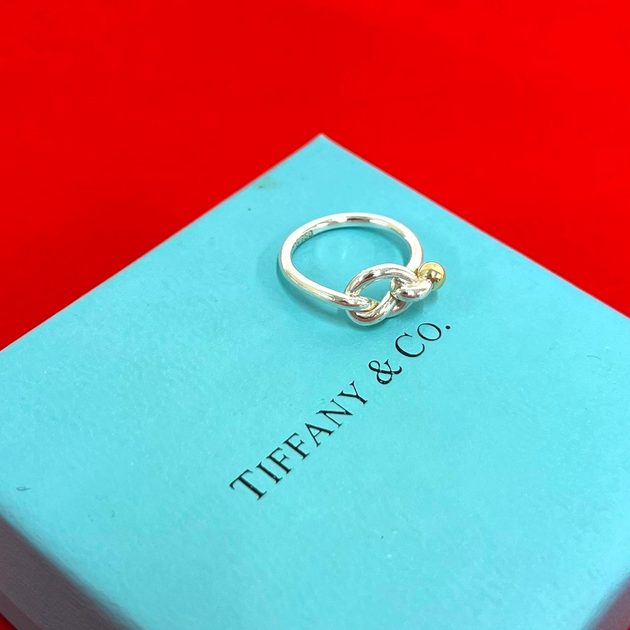 TIFFANY&Co. ティファニー ラブノット リング シルバー925 K18ゴールド リング・指輪 10号 シルバー
30233