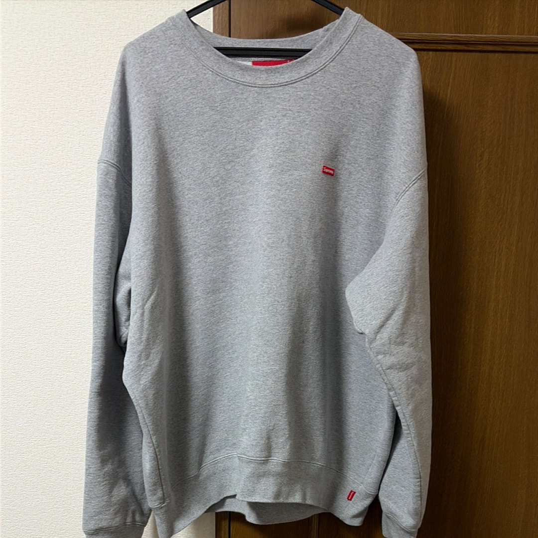 シュプリーム スモール ボックス クルーネック "ヘザー グレー"