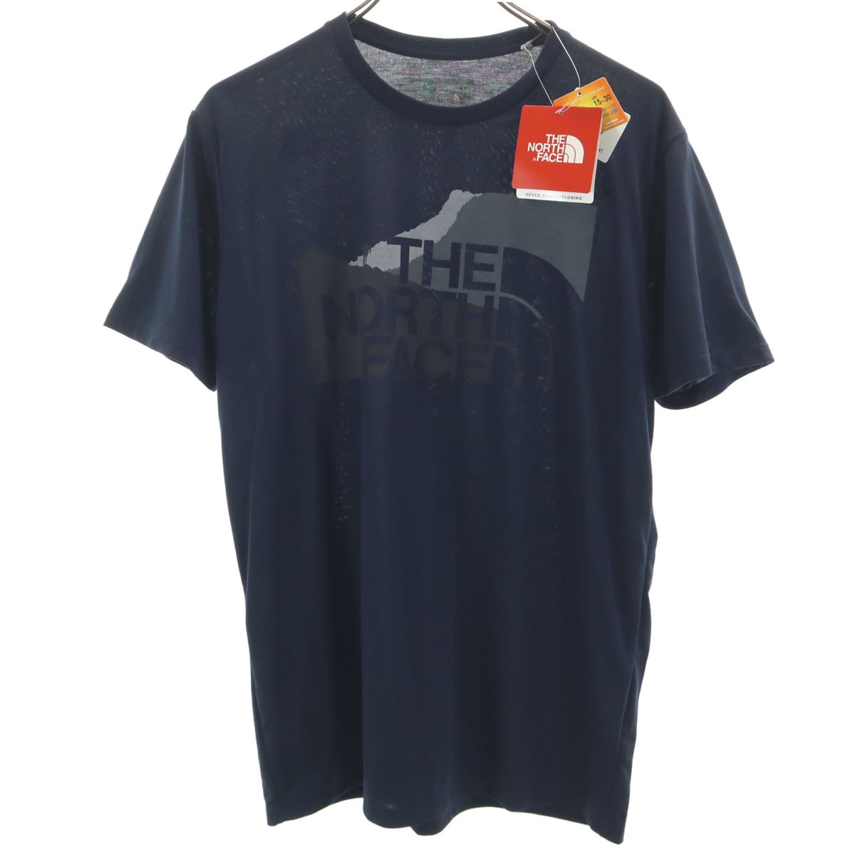 未使用 THE NORTH FACE ノースフェイス 半袖 Tシャツ L ネイビー NT31978 アウトドア
