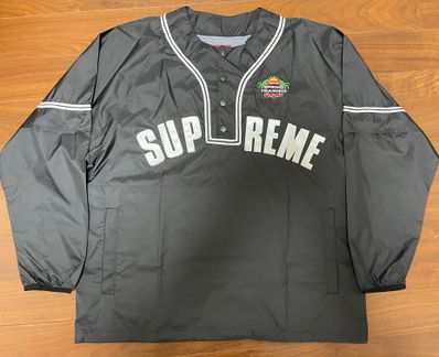 Supreme Snap-Off Sleeve L/S Baseball Top "Black"