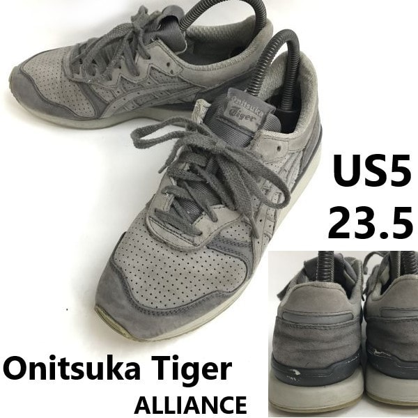 onitsuka Tiger/オニツカタイガー★ALLIANCE/ローカットスニーカー【23.5/メンズ・レディース/グレー】sneakers/Shoes/trainers◆sF-160