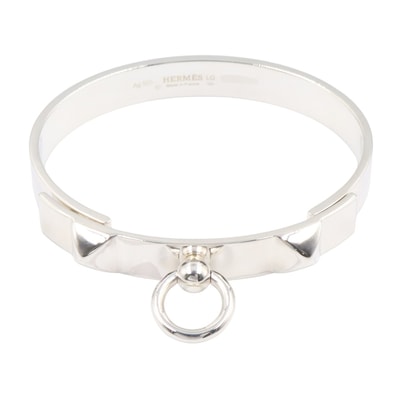 エルメス HERMES コリエンドシアン ブレスレット PM LG バングル アクセサリー シルバー925 レディース シルバー系 H115424B 00ST 【中古】