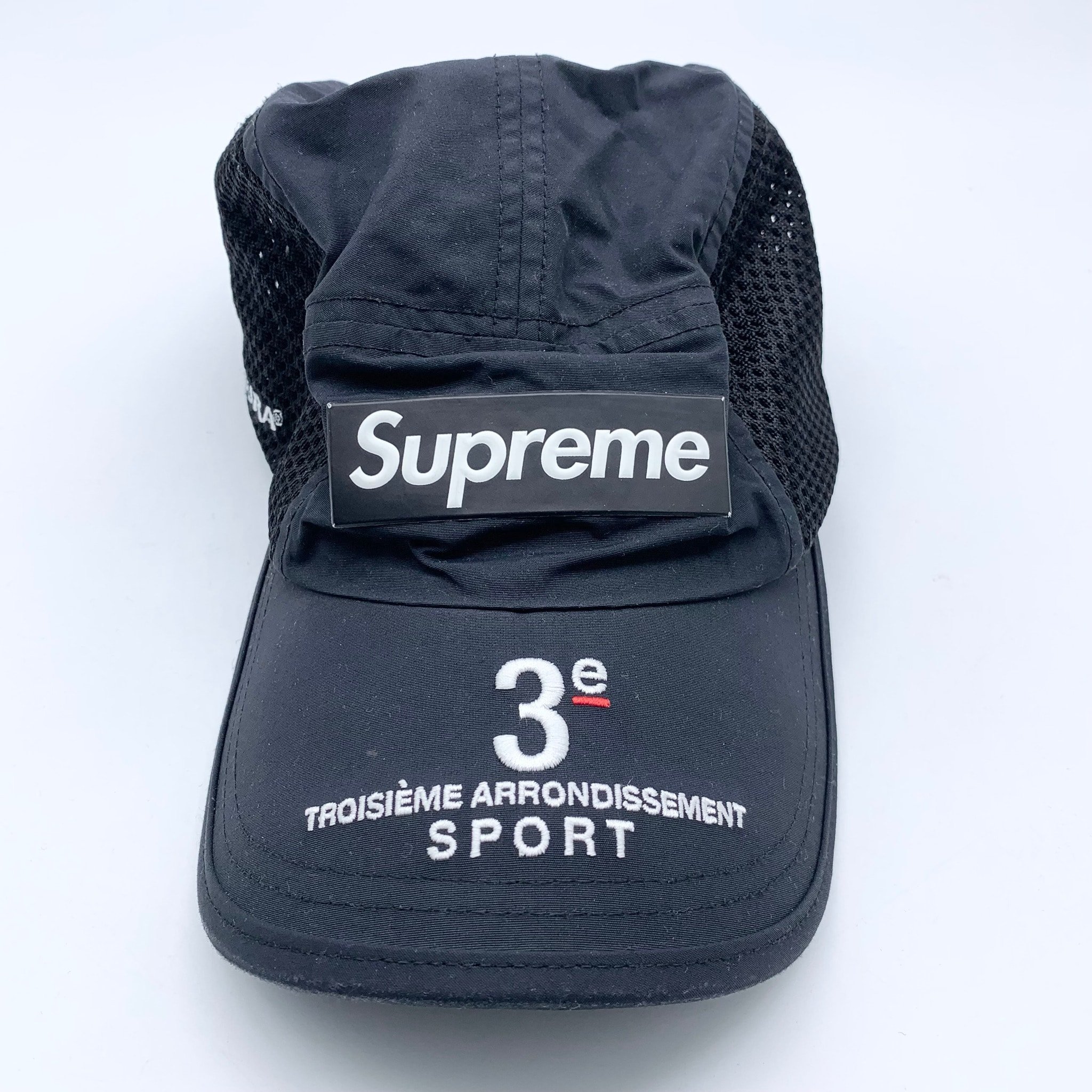 Supreme Mesh Side Panel Camp Cap "Black"