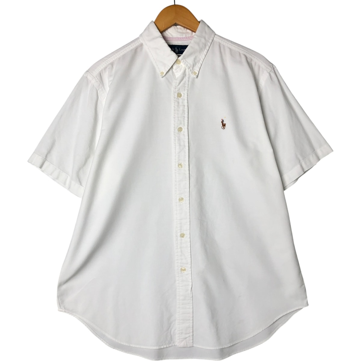 古着 ラルフローレン Ralph Lauren CLASSIC FIT 半袖 ボタンダウンシャツ メンズL相当/eaa557761
