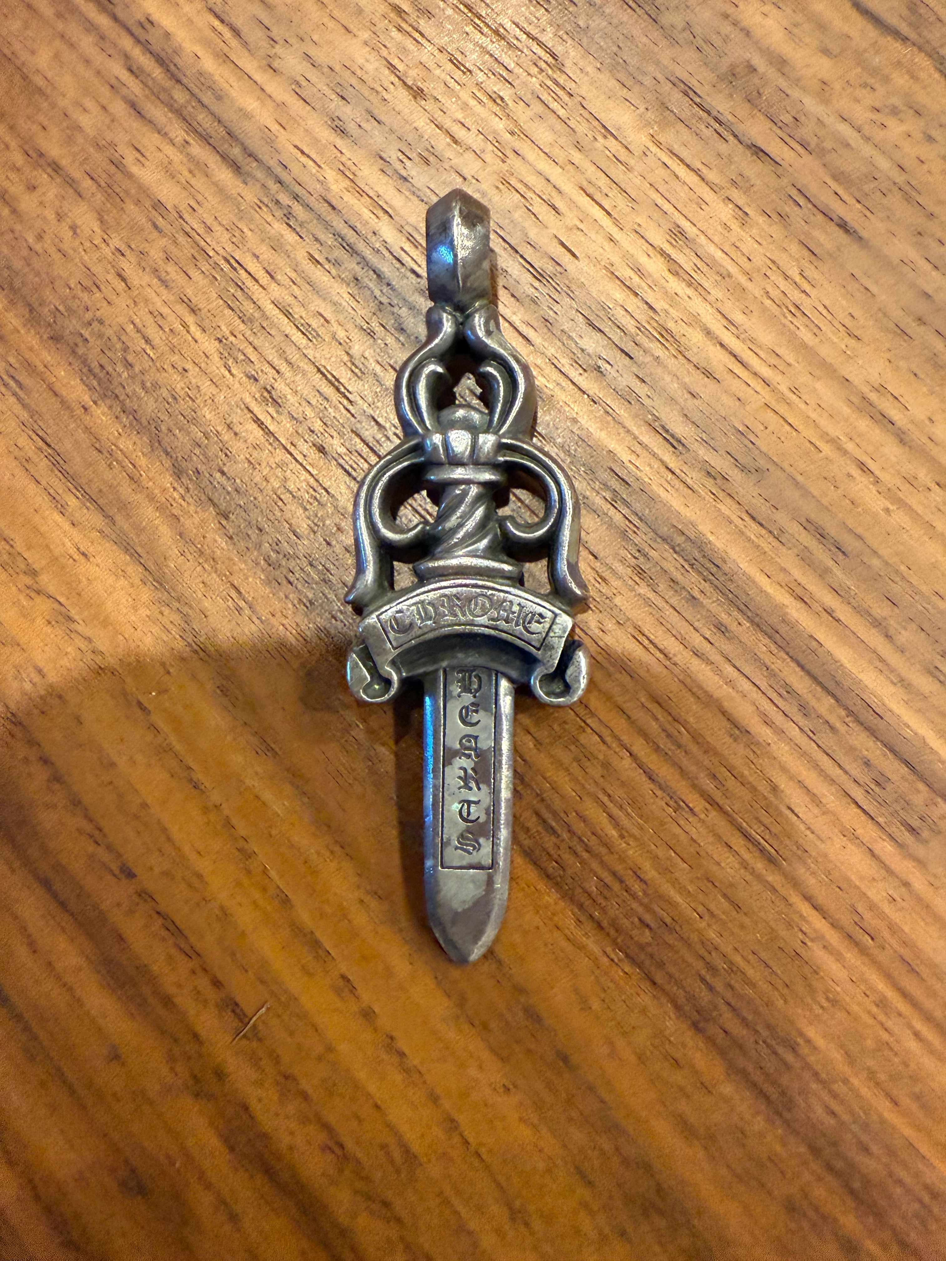 Chrome Hearts Large Dagger Pendant "Silver"