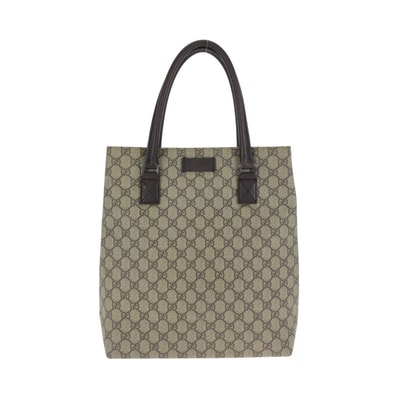 GUCCI グッチ ブラウン ダークブラウン シルバー金具 GGスプリームキャンバス レザー/ トートバッグ ショルダーバッグ 602182 【中古】