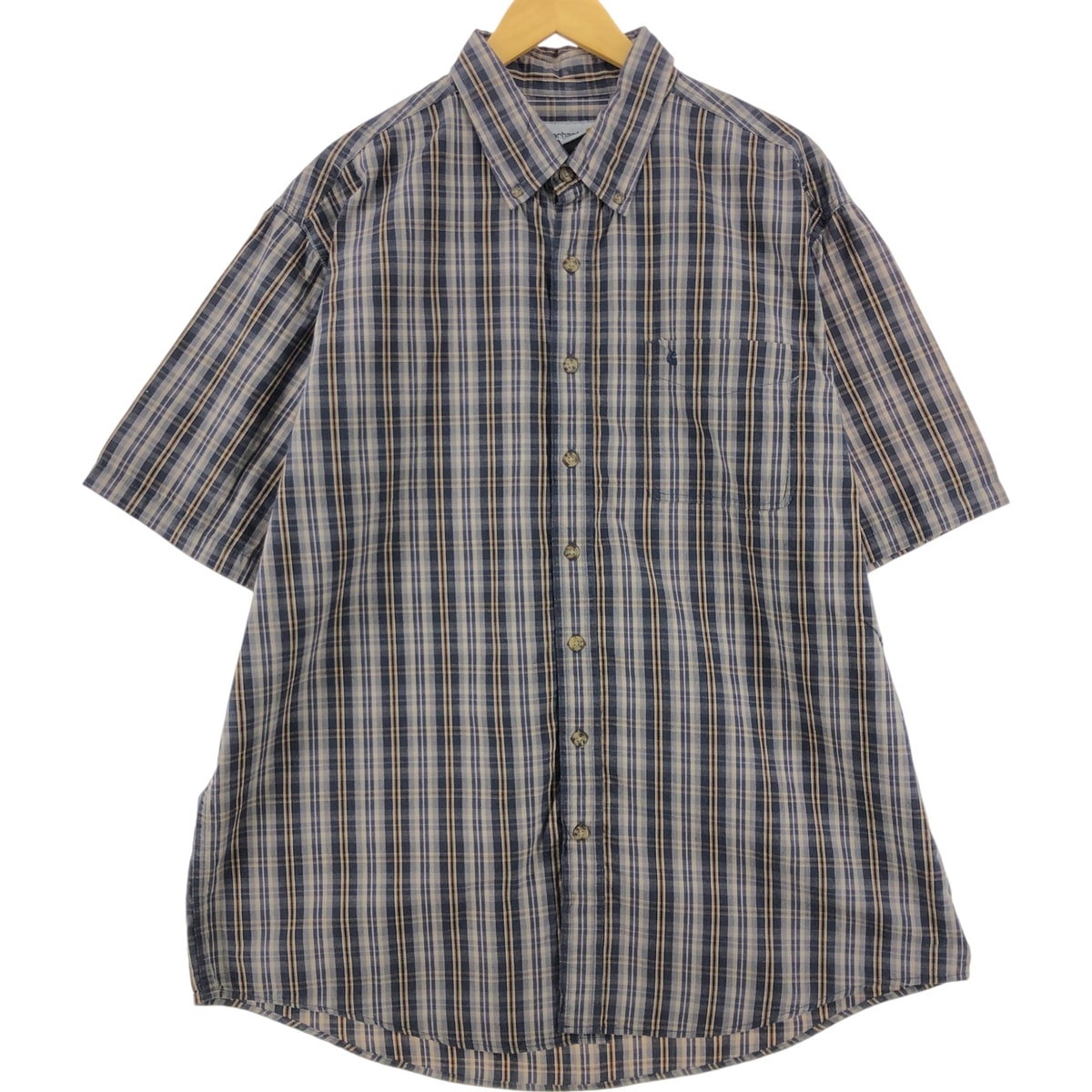 古着 カーハート Carhartt RELAXED FIT チェック柄 ボタンダウン 半袖 ワークシャツ メンズXXL相当/eaa509331 【中古】 【250414】/eaa509331