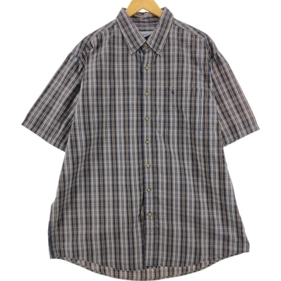 古着 カーハート Carhartt RELAXED FIT チェック柄 ボタンダウン 半袖 ワークシャツ メンズXXL相当/eaa509331 【中古】 【250414】/eaa509331