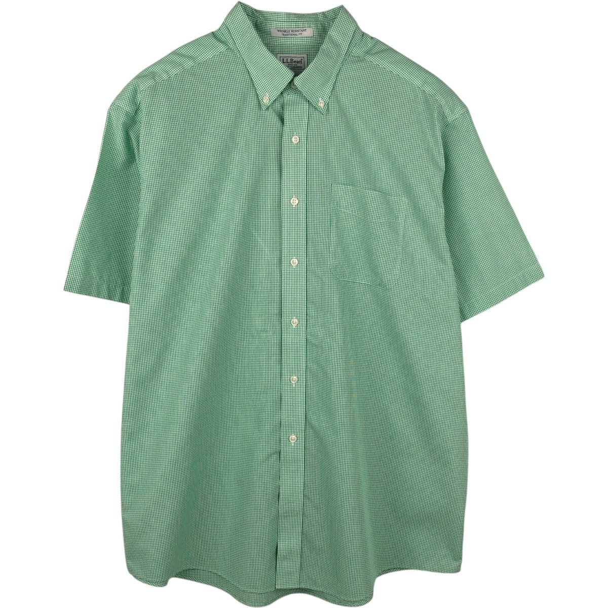 古着 90~00年代 エルエルビーン L.L.Bean TRADITIONAL FIT 半袖 ボタンダウン チェックシャツ メンズXL相当/eaa660957