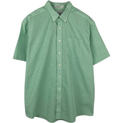 古着 90~00年代 エルエルビーン L.L.Bean TRADITIONAL FIT 半袖 ボタンダウン チェックシャツ メンズXL相当/eaa660957