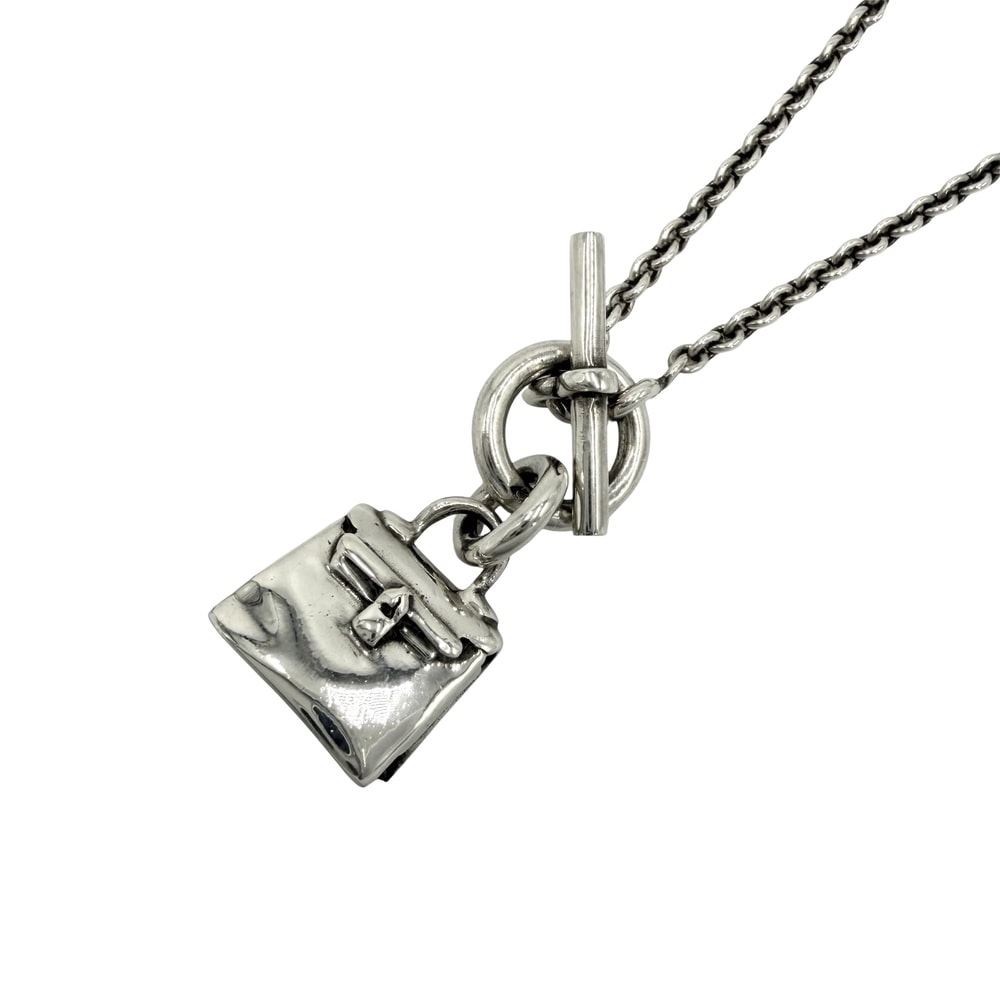 HERMES エルメス ネックレス ペンダント アミュレットケリー バッグモチーフ  アクセサリー シルバー925    レディース 約13.1g【中古品】
