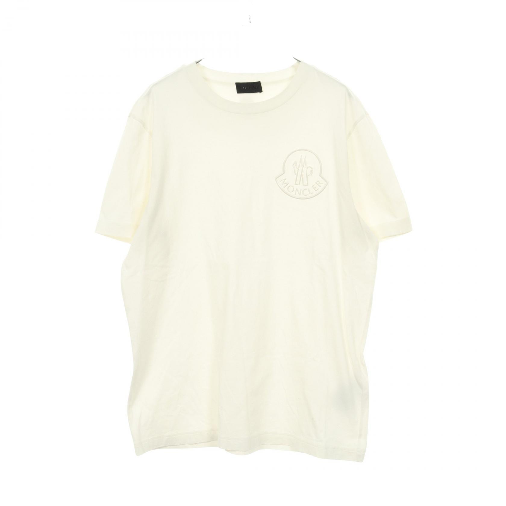 モンクレール MONCLER 半袖Tシャツ 衣料品 トップス コットン メンズ ホワイト系 【中古】