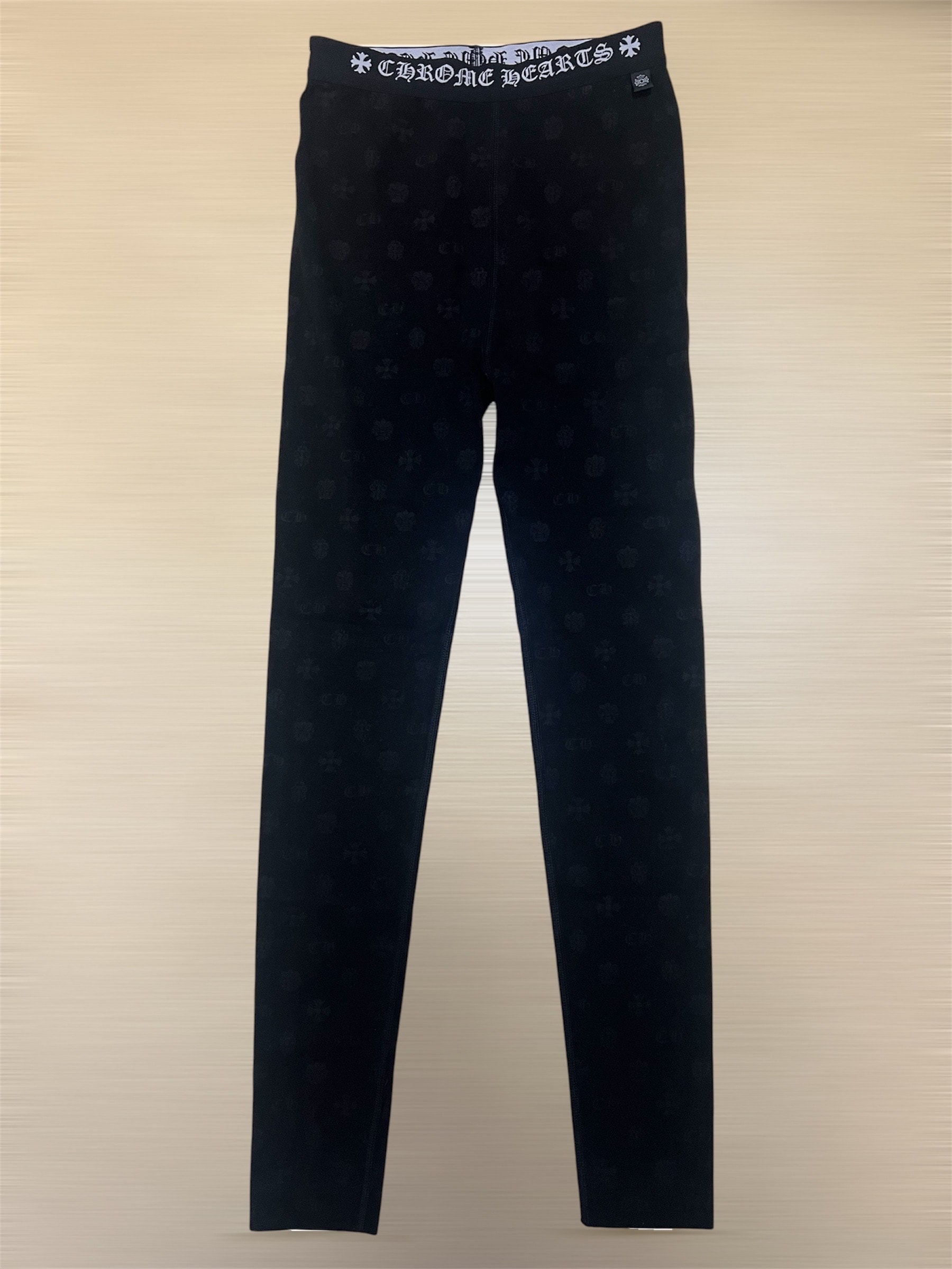 Chrome Hearts All Over Print Cotton Leggings "Black"