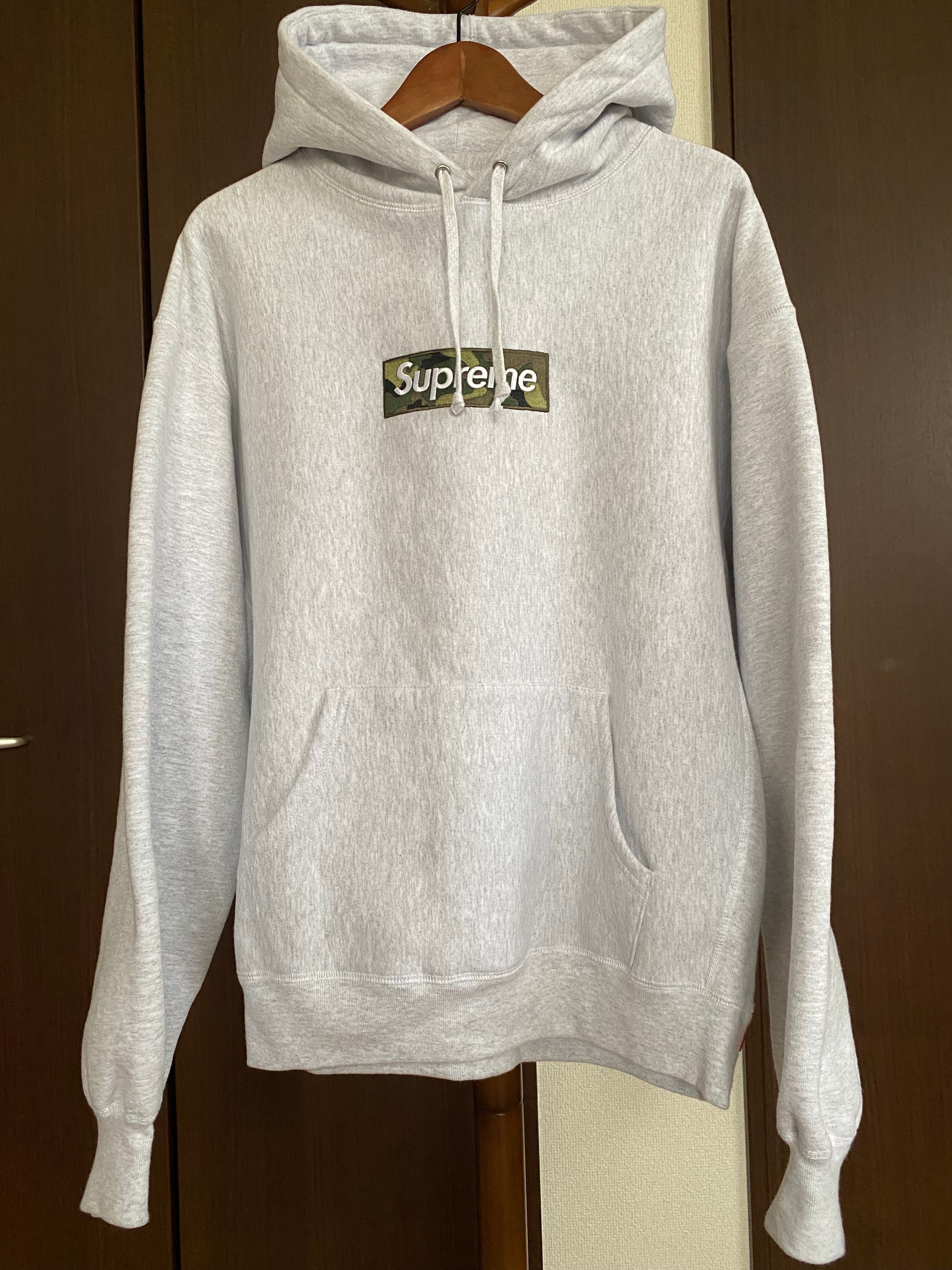 Supreme Box Logo Hooded Sweatshirt "Ash Grey" (23FW)