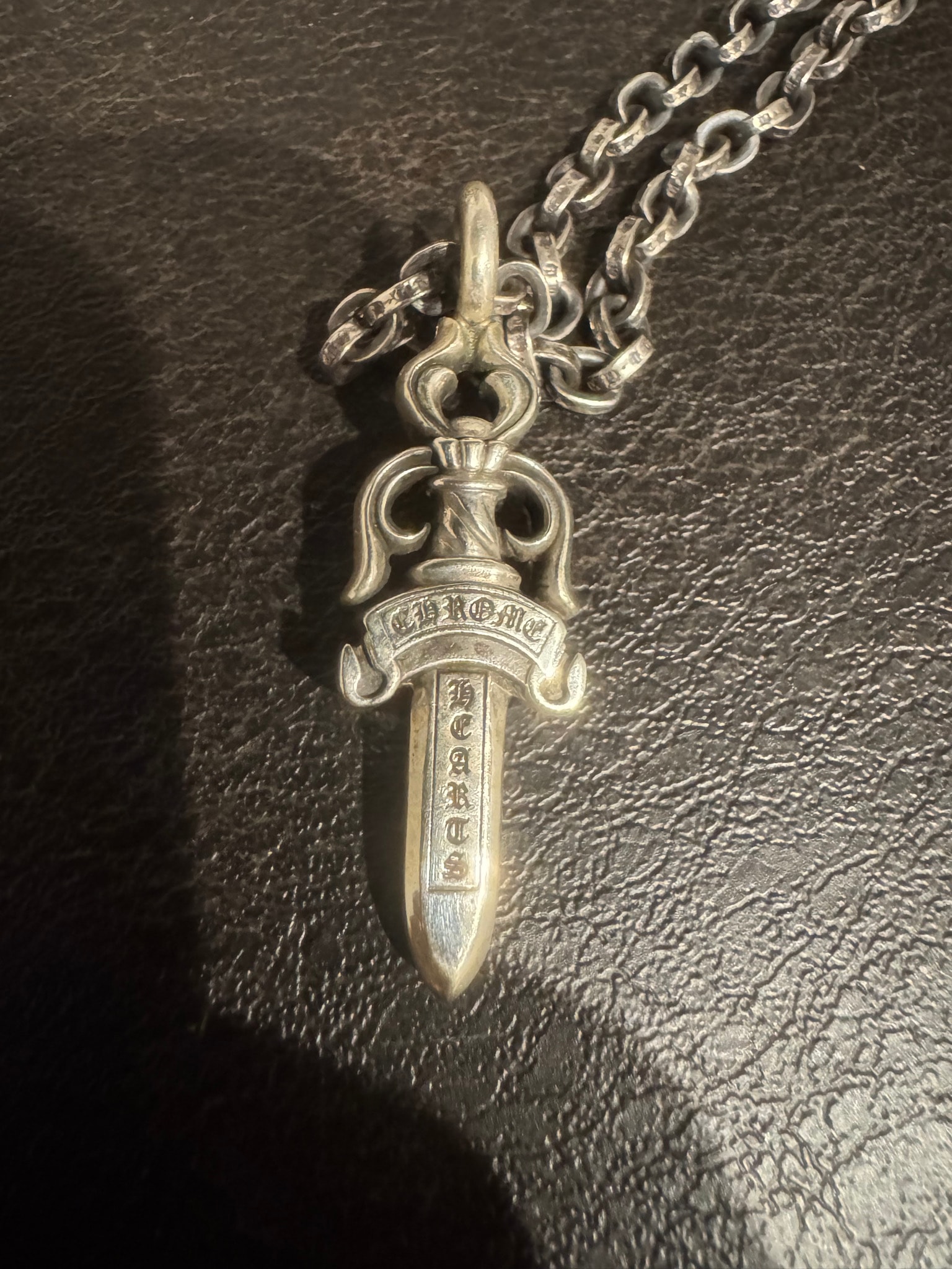 Chrome Hearts Double Dagger Pendant "Silver"