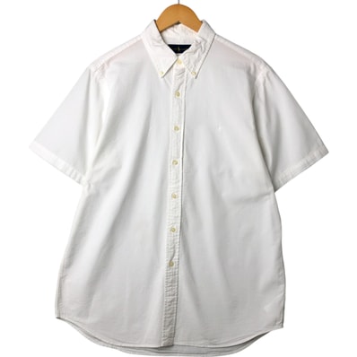 古着ラルフローレン Ralph Lauren シアサッカー 半袖 ボタンダウンシャツ メンズL相当/eaa562974 【中古】 【250628】/eaa562974