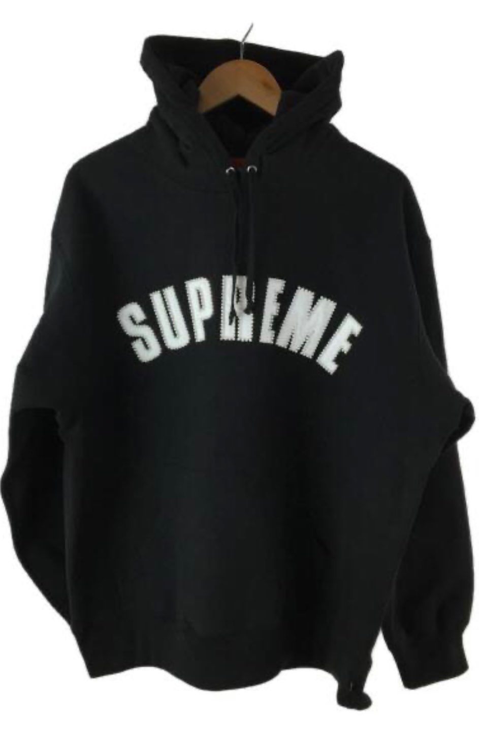 Supreme Pearl Logo Hooded Sweatshirt "Black"