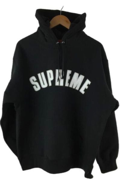 Supreme Pearl Logo Hooded Sweatshirt "Black"