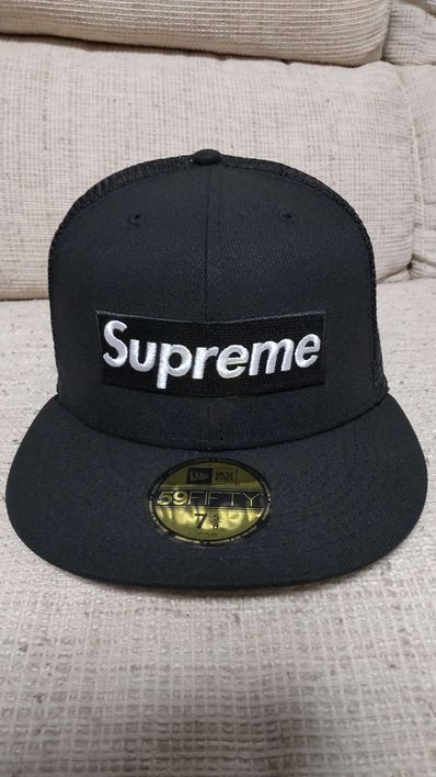 Supreme Box Logo Mesh Back New Era "Black" (22SS)