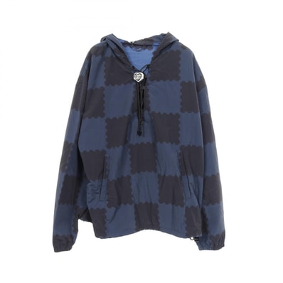 ルイ・ヴィトン LOUIS VUITTON ジャイアントダミエレース ブルゾン 衣料品 アウター ナイロン メンズ ネイビー系 / ブラック系 HMB22WJ15 【中古】