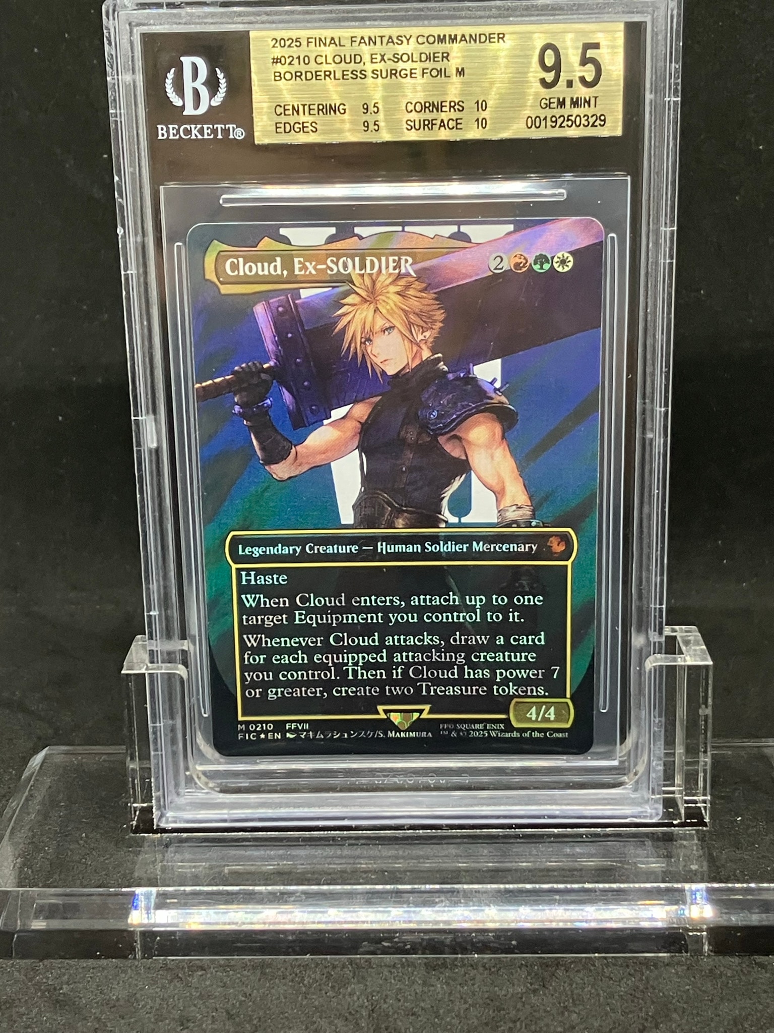元ソルジャー、クラウド M :サージ Foil :ボーダーレス版 [FIC 0210]【英語版】(ファイナルファンタジー)