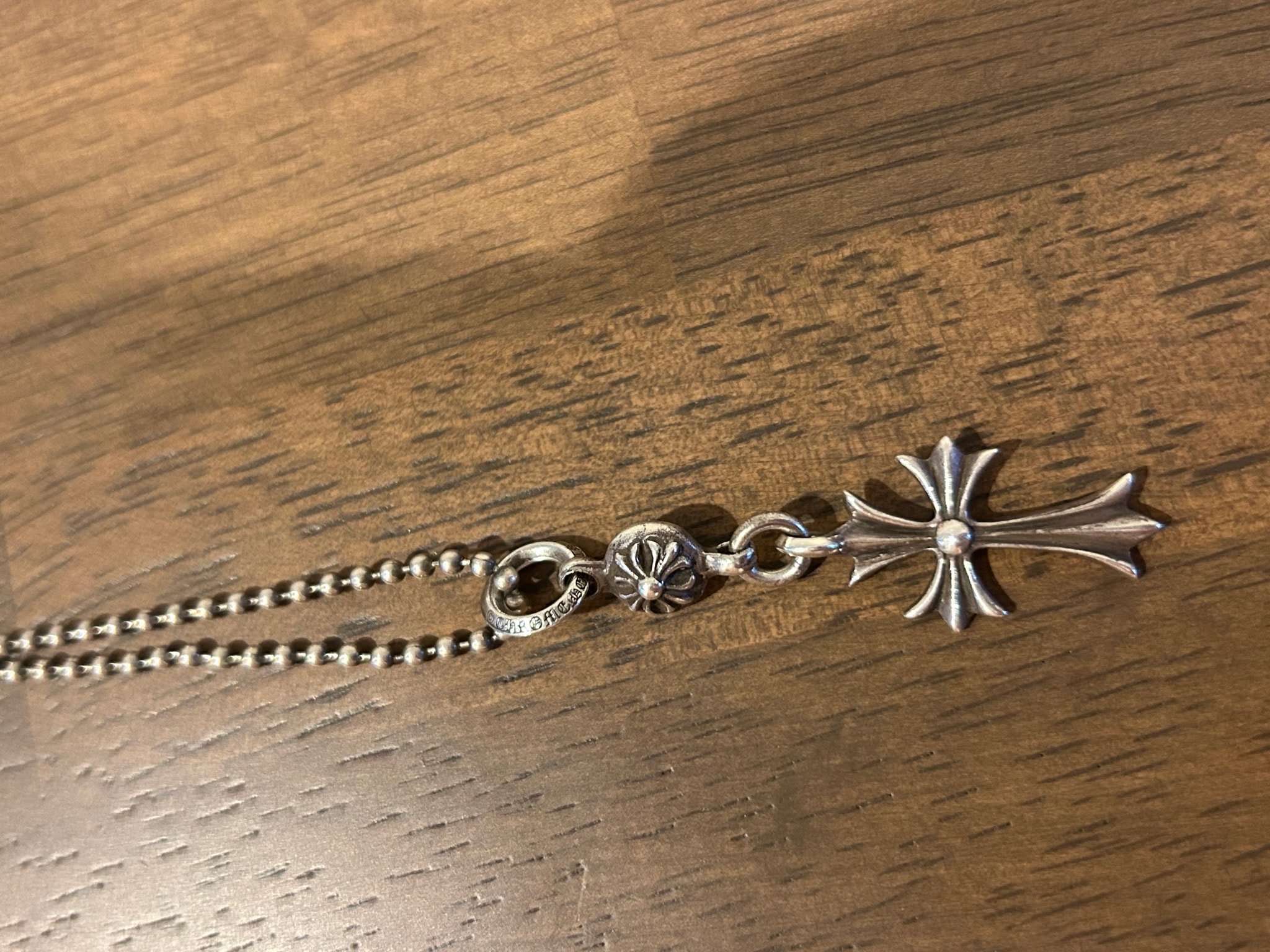 Chrome Hearts 1 Ball Tiny CH Cross Charm "Silver"