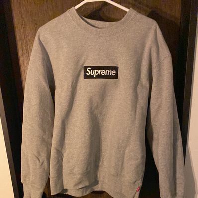Supreme Box Logo Crewneck "Heather Grey" (22FW)