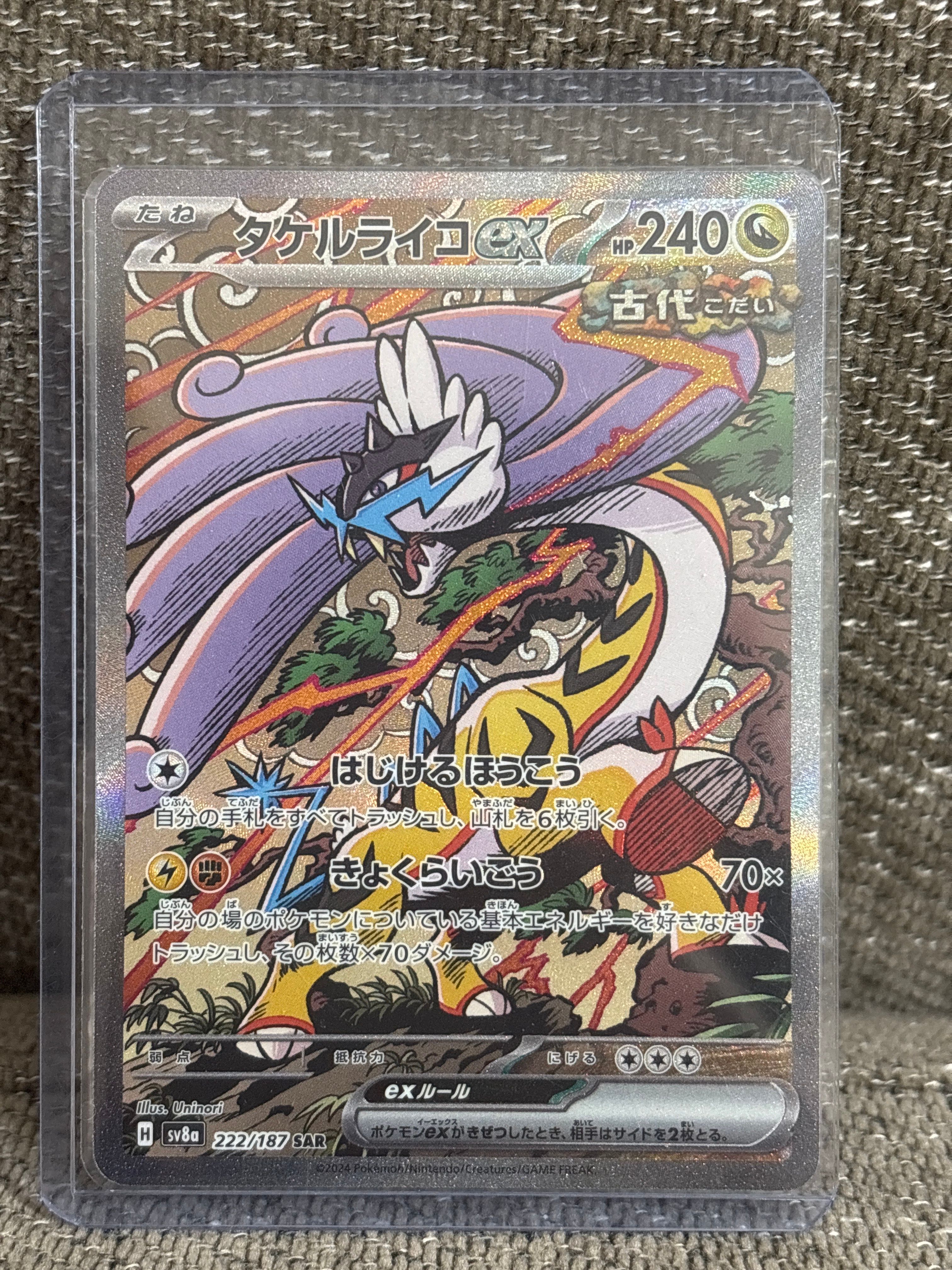 タケルライコex SAR [SV8a 222/187](ハイクラスパック「テラスタルフェスex」)
