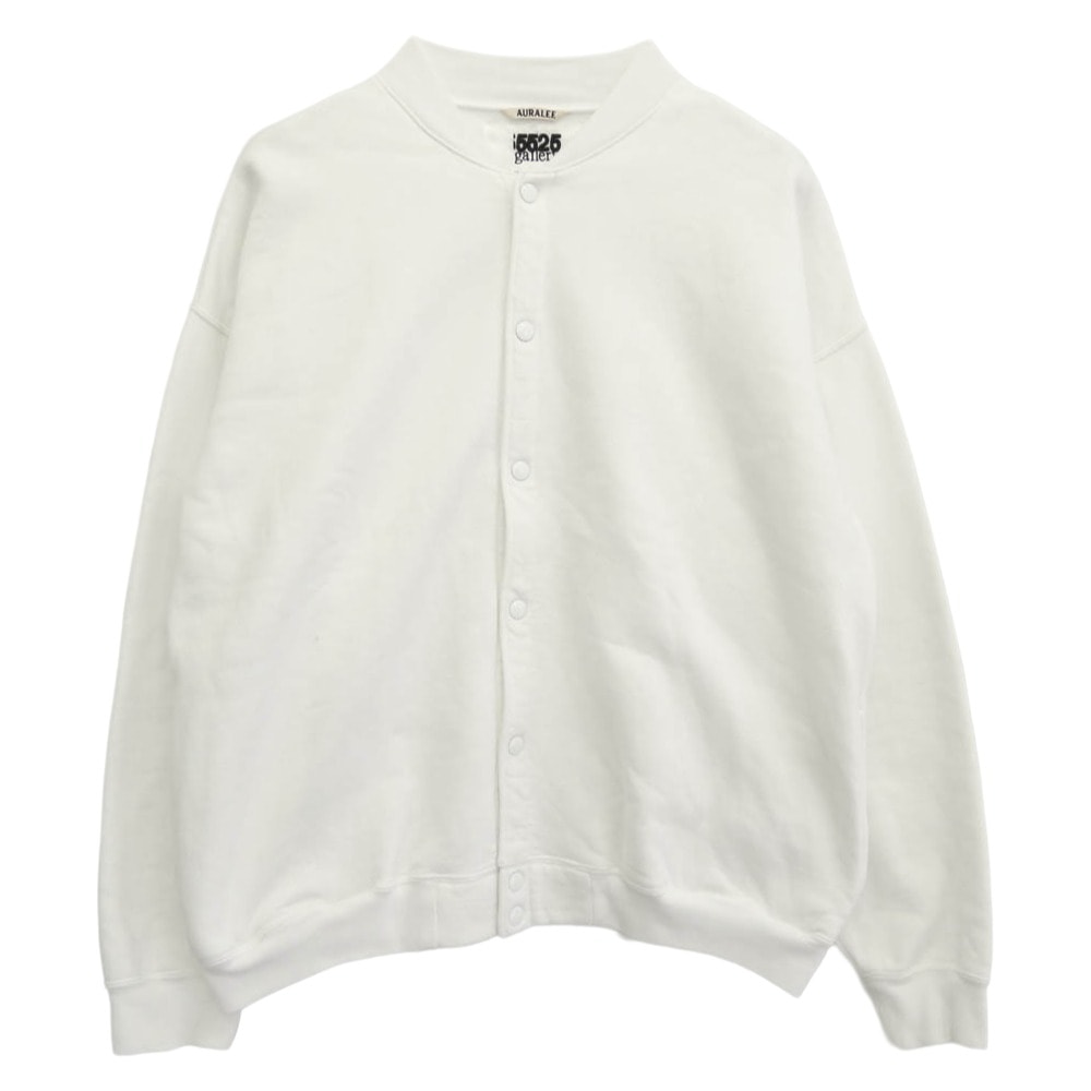 AURALEE オーラリー ブルゾン 18AW A8AC05SP 5525gallery 5525ギャラリー SWEAT BLOUSON スナップボタン スウェット生地 ブルゾン ホワイト系 5【中古】