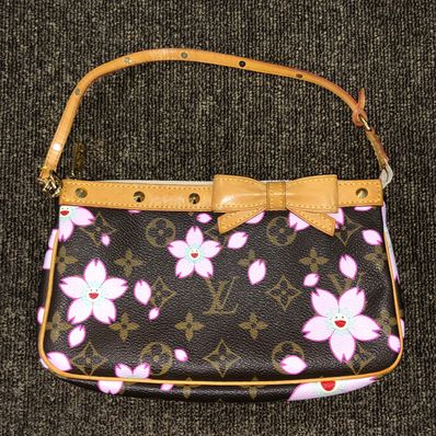 Louis Vuitton x Takashi Murakami Monogram Cherry Blossom Pochette Accessories