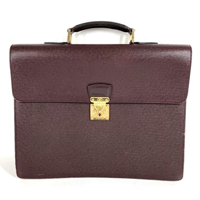 ルイヴィトン LOUIS VUITTON セルヴィエット モスコバ M30036 タイガ カバン ハンドバッグ 書類バッグ ブリーフケース ビジネスバッグ タイガレザー アカジュー パープル