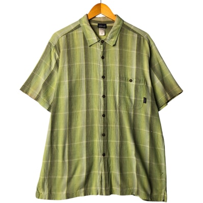 古着 パタゴニア Patagonia ORGANIC COTTON オーガニックコットン 半袖 コットン チェックシャツ メンズXL相当/eaa572983