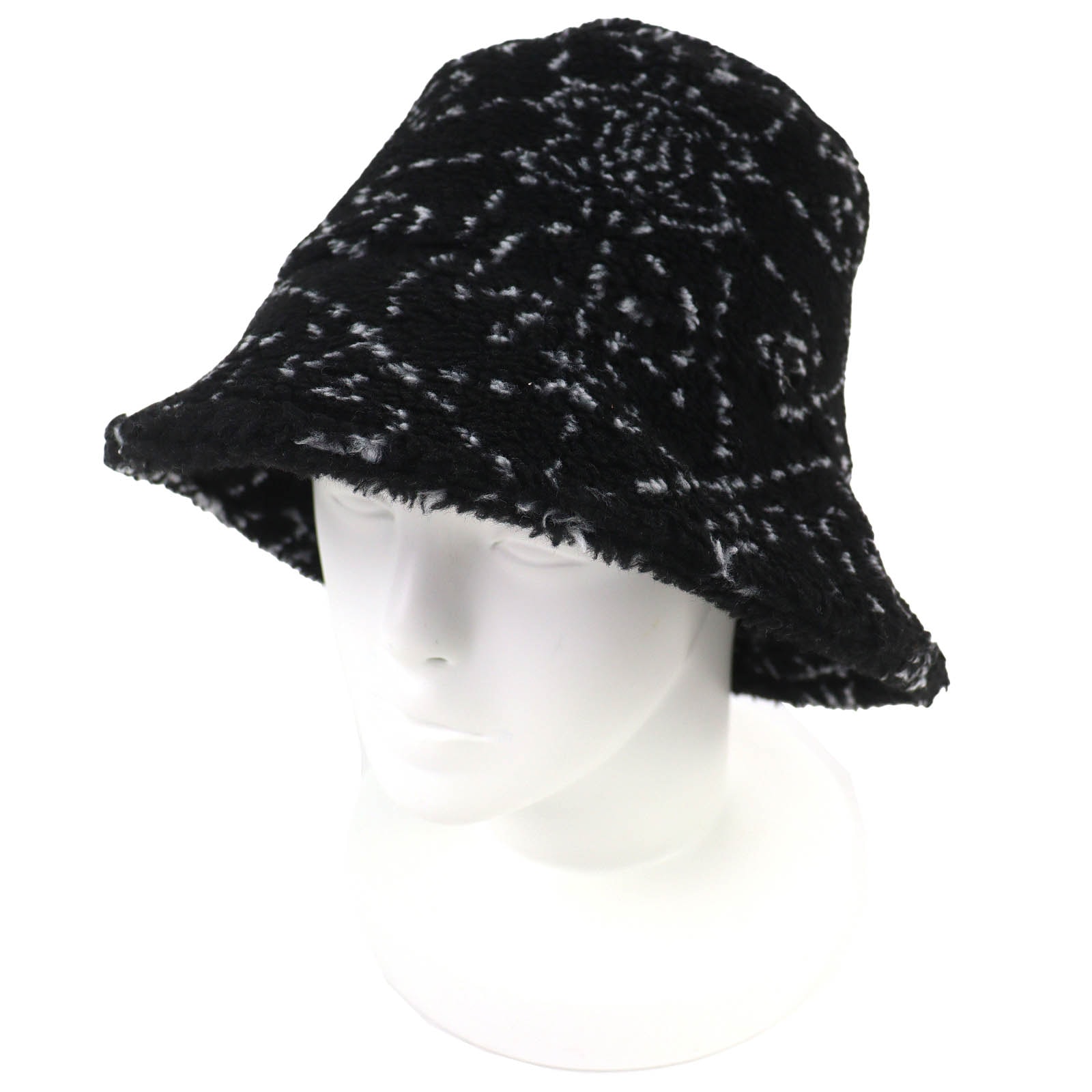 極美品 シャネル ココマーク パイル バケットハット M 21B AA7847