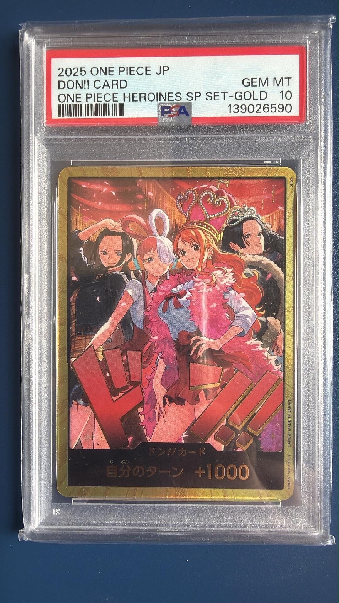 PSA10】ドン!!カード : ロビン&ウタ&ナミ&ハンコック スーパーパラレル
