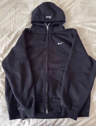 Supreme x Nike Zip Up Hooded Sweatshirt "Black"